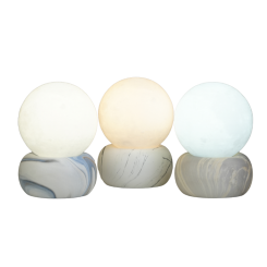 مصباح طاولة رخامي كروي