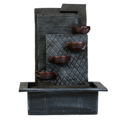 نافورة شلال جدارية بتصميم "أوعية متدرجة"